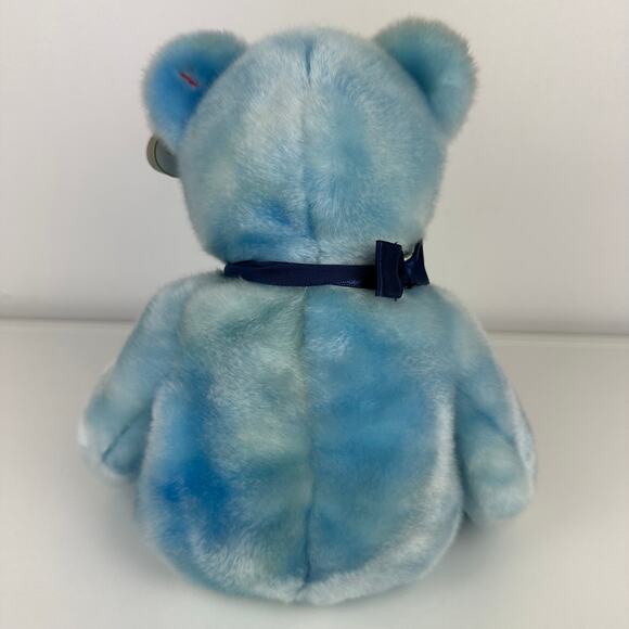 Vintage Ty Beanie Baby 2002 Collection Nipponia Japan Light Blue Teddy Bear 15" - Picture 2 of 8